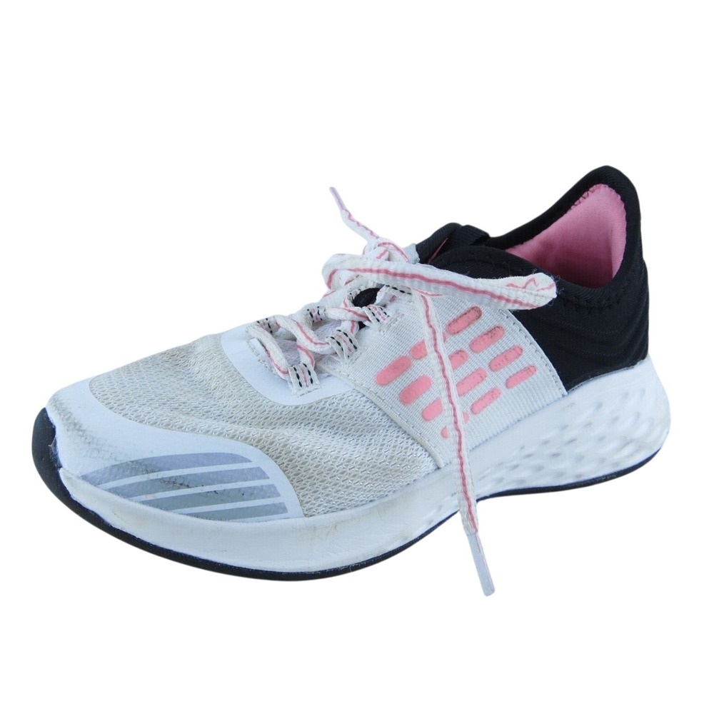 Athletech Youth Girls Athletic Shoes White Fabric Lace Up Size 1 Medium